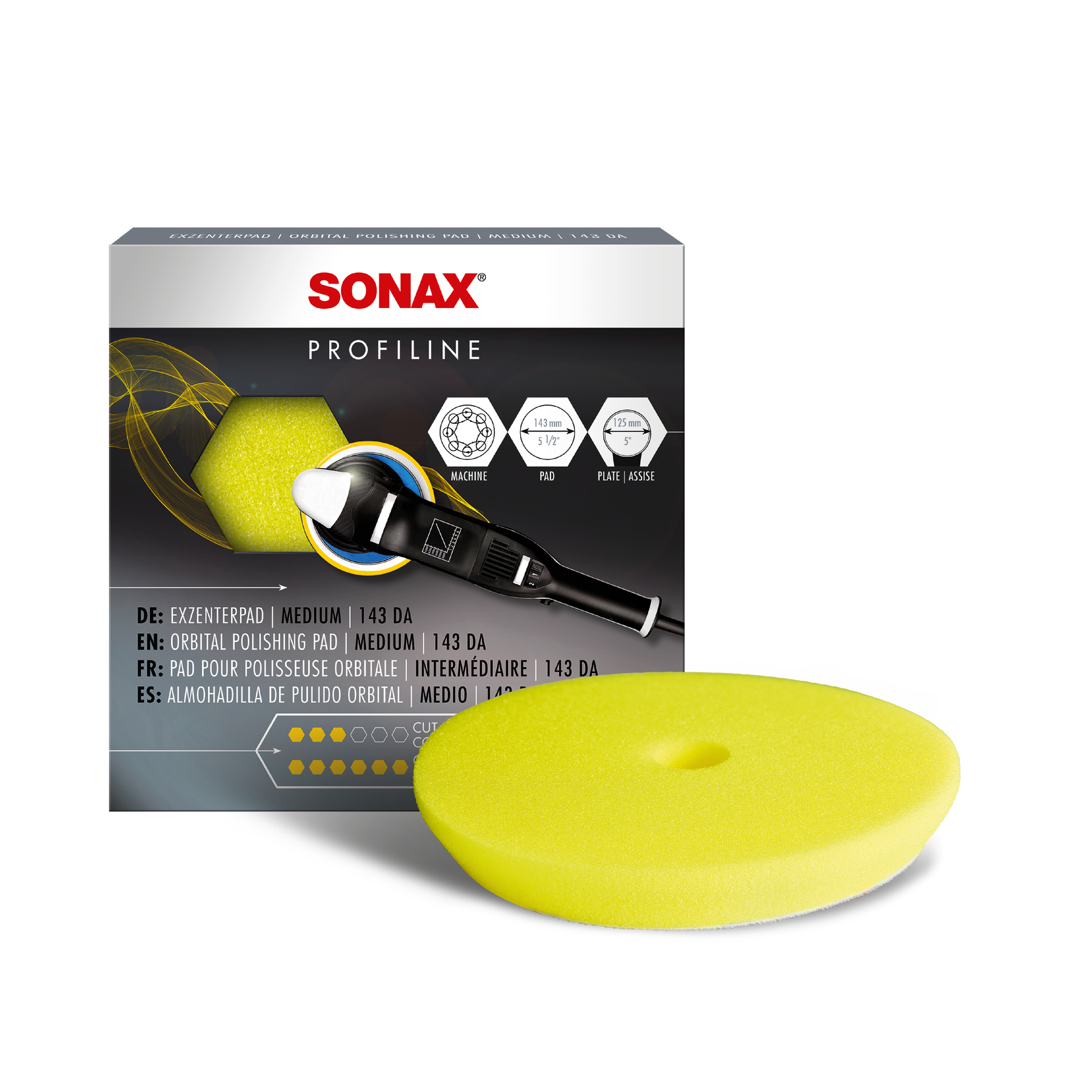 SONAX Exzenterpad medium Polierpad PROSHINE Autopflegeprodukte